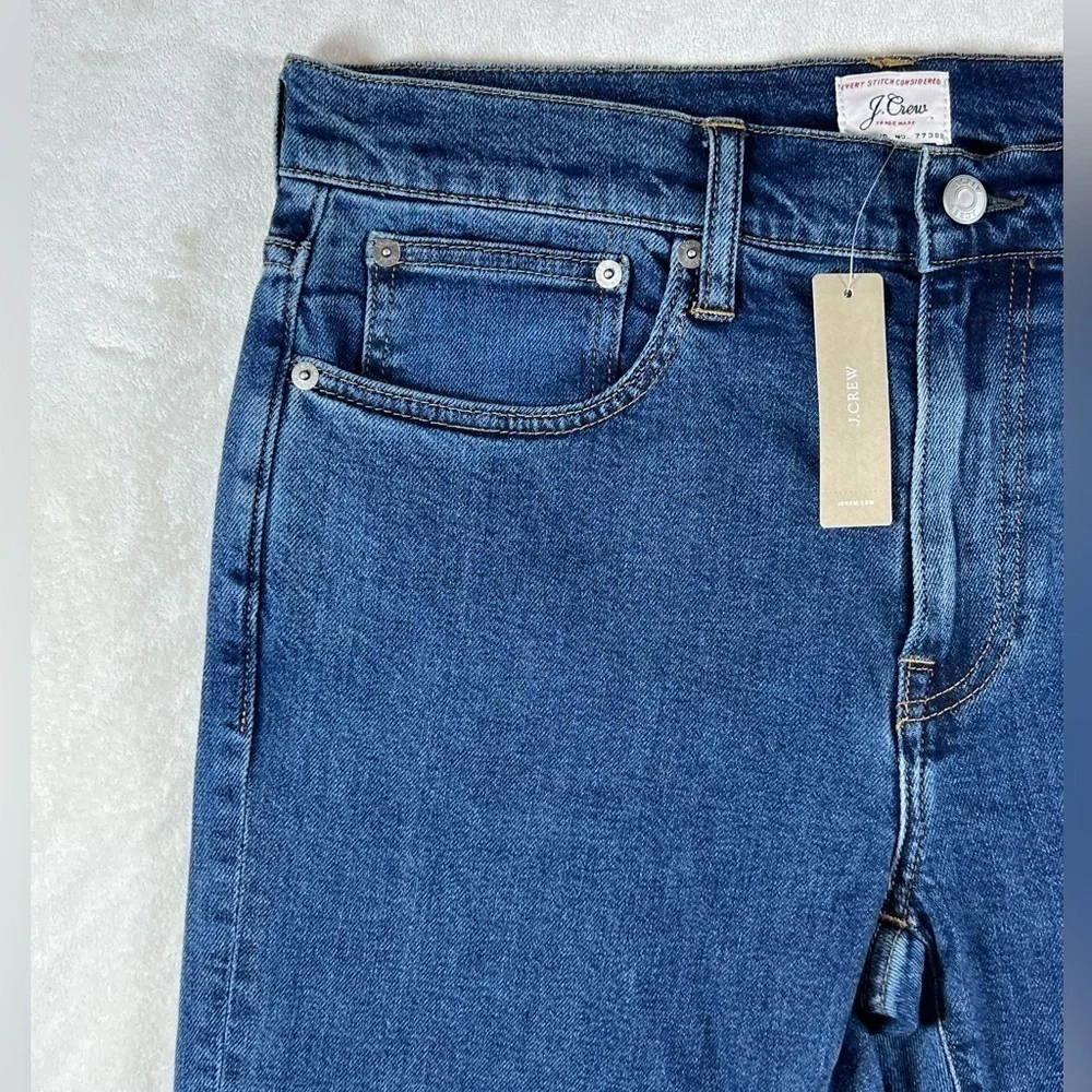 NWT J. Crew 770 32W 34L Dark Wash Classic Indigo Jeans Premium Denim C18